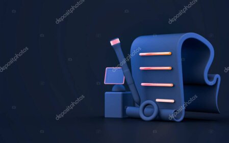 Ausgedrucktes Konzeptdokument neben einem gerenderten 3D-Bild eines Produkts auf einem Laptop